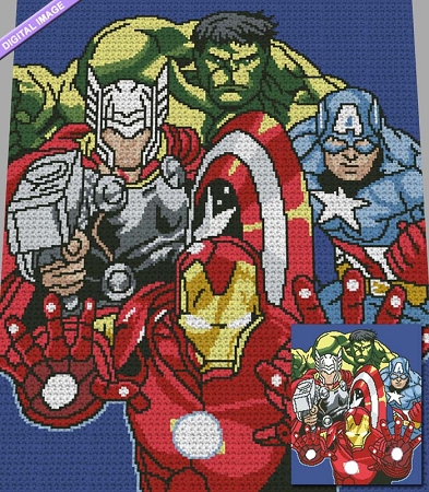 The Avengers Group Crochet Pattern